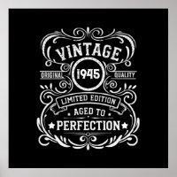 Personalised eighty vintage 80th birthday party