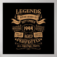 Personalised eighty vintage 80th birthday party