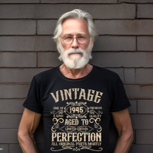 Personalised eighty vintage 80th birthday party T-Shirt