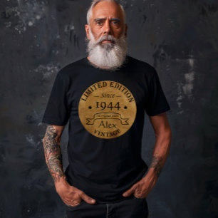 Personalised eighty vintage 80th birthday party T-Shirt