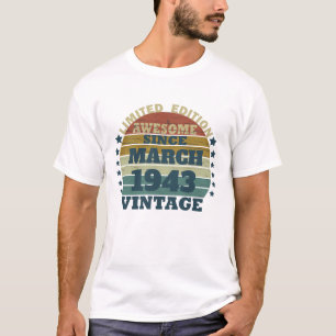 Personalised eighty vintage 80th birthday T-Shirt