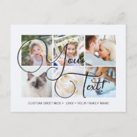 Personalised Elagant Script 6 photos Universal