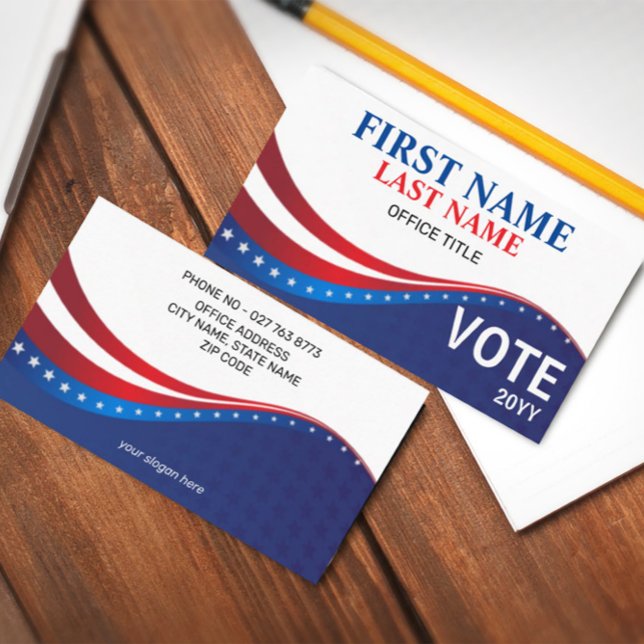 Personalised Election Campaign Business Card (Creator Uploaded)