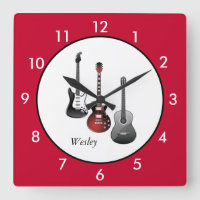 Personalised Electric Guitars Red