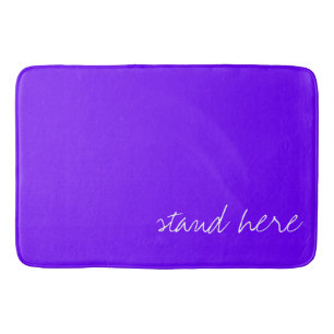 Personalised Electric Indigo Blue Bath Mat