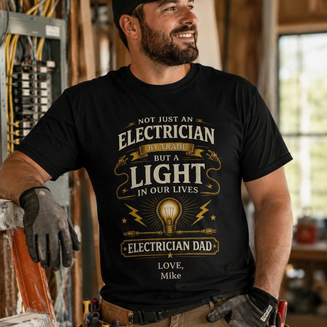 Personalised Electrician Dad Shirt (Creator Uploaded)