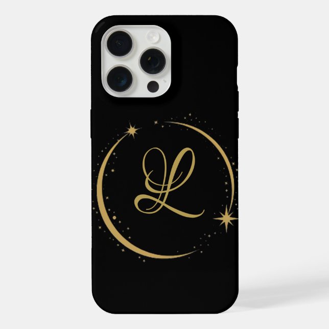 Personalised Elegance: Monogram for Timeless Style iPhone Case (Back)