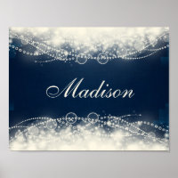 Personalised Elegant Abstract Lace and Pearls