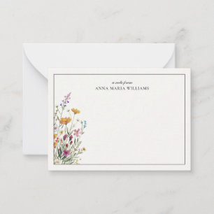  Personalised Elegant Boho Chic Note Card