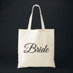 Personalised Elegant Bride wedding Adult gift Tote Bag<br><div class="desc">Personalised Elegant Bride wedding tote bag</div>