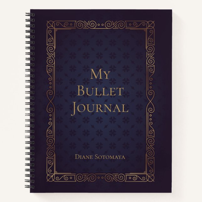 Personalised Elegant Bullet Journal (Front)