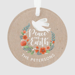 Personalised Elegant Christmas Ceramic Ornament