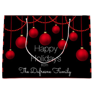 Personalised & Elegant Christmas Large Gift Bag