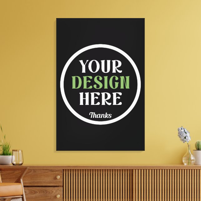 Personalised, Elegant, Classic, Wedding Gifts Canvas Print (Insitu(LivingRoom))