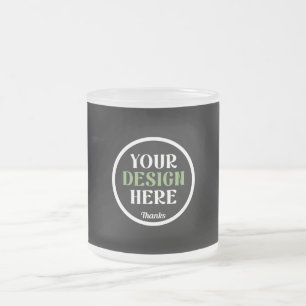 Personalised, Elegant, Classic, Wedding Gifts Frosted Glass Coffee Mug