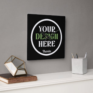 Personalised, Elegant, Classic, Wedding Gifts Square Wall Clock
