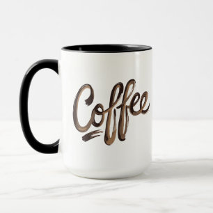 Personalised Elegant Coffee Monogram  Mug