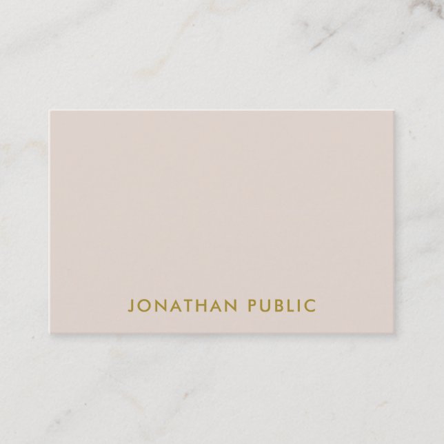 Personalised Elegant Colours Professional Template Business Card (Front)