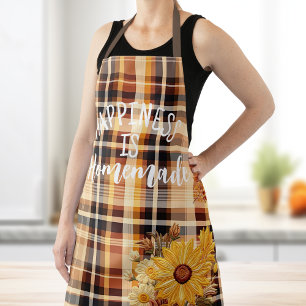 Personalised Elegant Fall Floral Apron