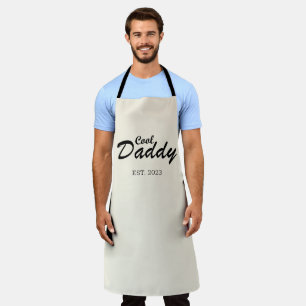 Personalised Elegant Fathers Day Gift Cool Dad Apron