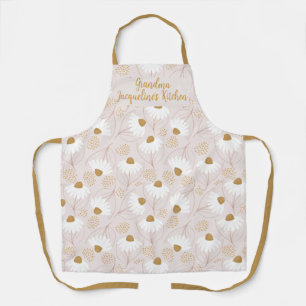 Personalised Elegant Floral Apron for Grandma