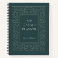 Personalised Elegant Garden Planner Notebook