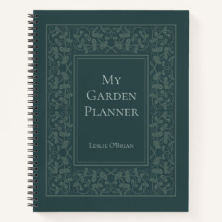 Personalised Elegant Garden Planner Notebook