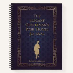 Personalised Elegant Gentleman's Travel Journal
