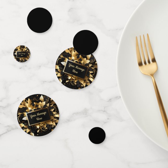 Personalised Elegant Gold Confetti (Group)