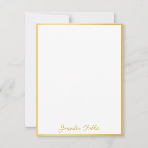 Personalised Elegant Gold Hand Script Template