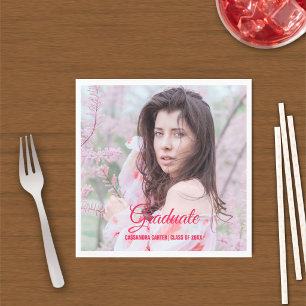 Personalised Elegant Graduate Custom Photo Napkin