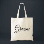 Personalised Elegant groom wedding Adult gift Tote Bag<br><div class="desc">Personalised Elegant groom wedding tote bag</div>