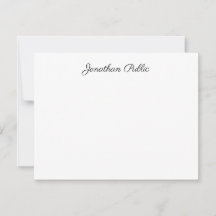 Personalised Elegant Handwritten Script Text Flat
