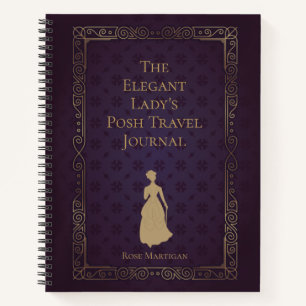 Personalised Elegant Lady's Travel Journal