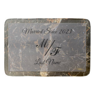 Personalised Elegant Marble Bath Mat