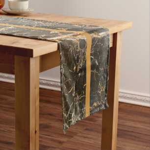 Personalised Elegant Marble Long Table Runner