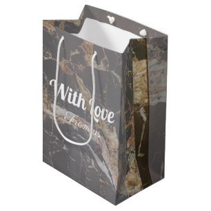 Personalised Elegant Marble Medium Gift Bag