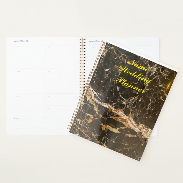Personalised Elegant Marble Planner (Display)