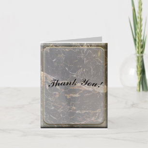 Personalised Elegant Marble Thank You Card
