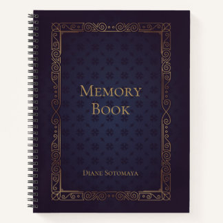 Personalised Elegant Memory Book Notebook