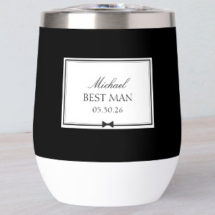 Personalised Elegant Modern Bowtie Best Man