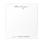 Personalised Elegant Modern Script Thank You