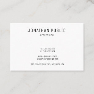 Personalised Elegant Modern Simple Template Business Card