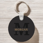 Personalised Elegant Monogram and Name Key Ring<br><div class="desc">Add a touch of elegance to your daily essentials with this personalised monogram and name product. Featuring a refined design and customisable details, it combines sophistication and functionality. Whether for personal use or as a thoughtful gift, this item showcases a stylish monogram and your chosen name, making it uniquely yours....</div>