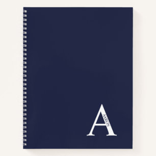 Personalised Elegant Monogram and Name Notebook