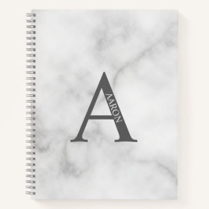 Personalised Elegant Monogram and Name Notebook