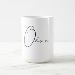 Personalised Elegant Monogram  Coffee Mug