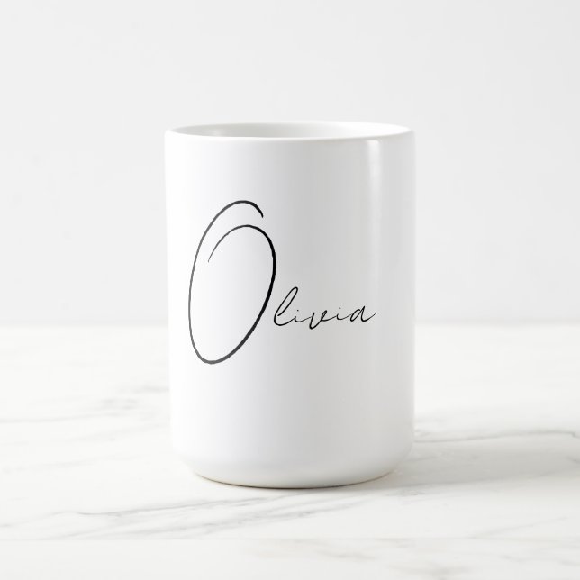 Personalised Elegant Monogram  Coffee Mug (Center)