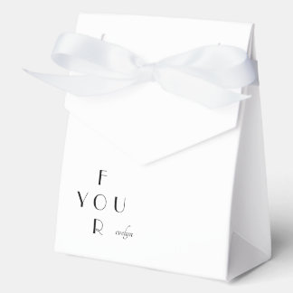 Personalised Elegant Monogram Favour Box