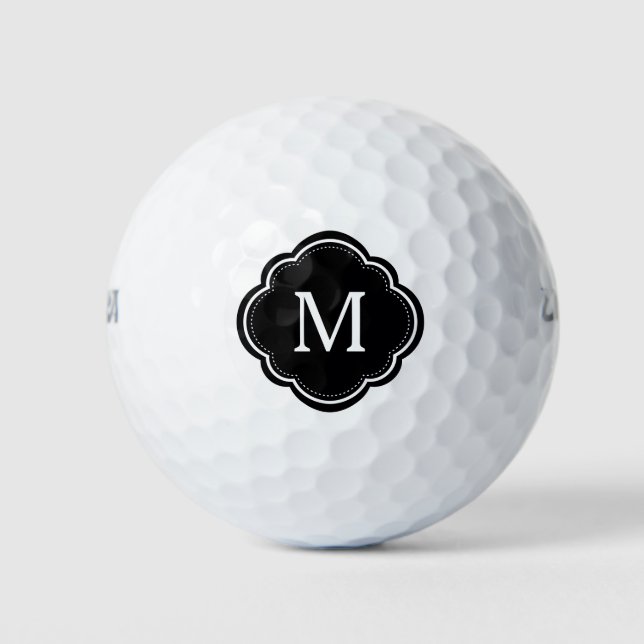 Personalised | Elegant Monogram Golf Balls (Front)